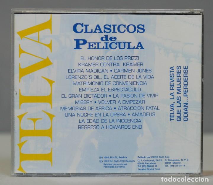 CDs de m&uacute;sica: CD. CLASICOS DE PELICULA. TELVA - Foto 2