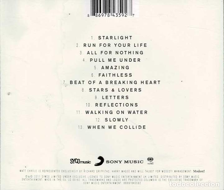 CDs de m&uacute;sica: Matt Cardle - Letters. CD - Foto 2