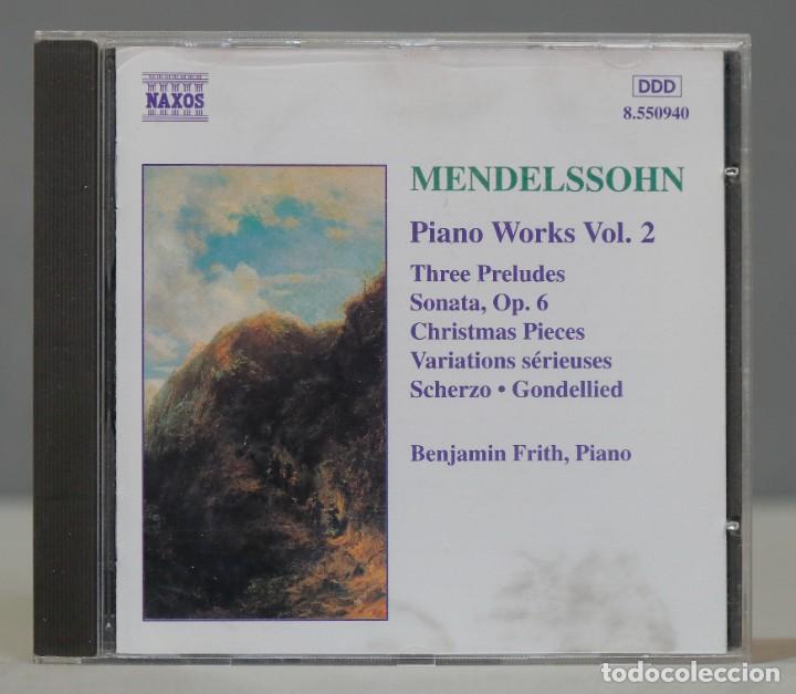 CDs de m&uacute;sica: CD. Mendelssohn, Benjamin Frith &ndash; Piano Works Vol. 2 - Foto 1