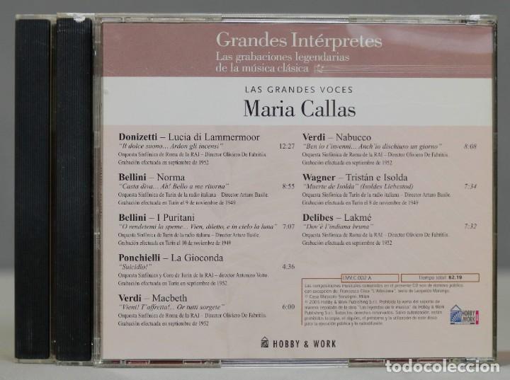 CDs de m&uacute;sica: CD. CALLAS. GRANDES INTERPRETES - Foto 2