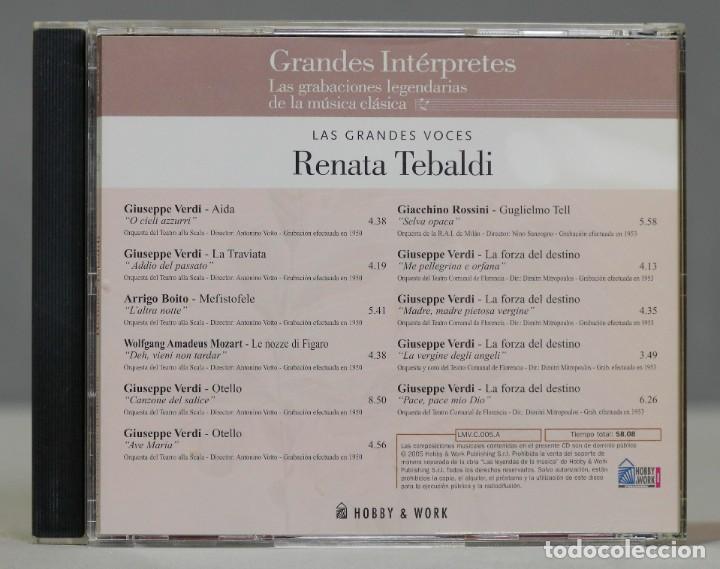 CDs de m&uacute;sica: CD. TEBALDI. GRANDES INTERPRETES - Foto 2