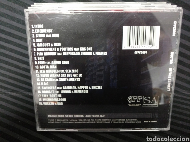CDs de m&uacute;sica: Doctor - Before Surgery (CD, Album) - Foto 3
