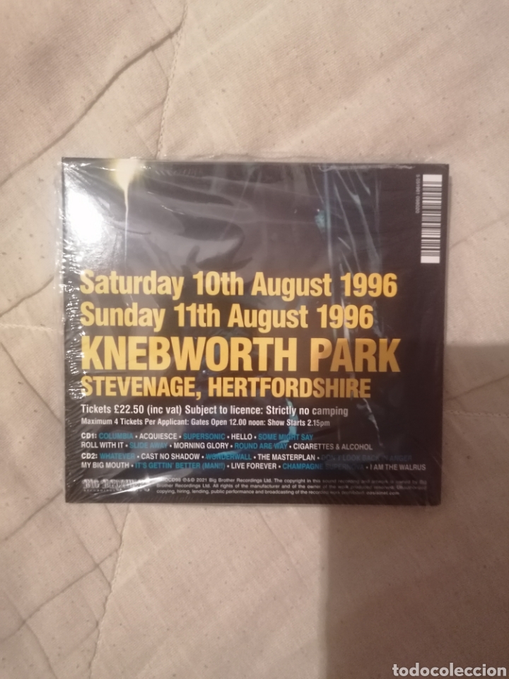 CDs de m&uacute;sica: OASIS KNEBWORTH 1996 2CD LIAM & NOEL GALLAGHER - Foto 2