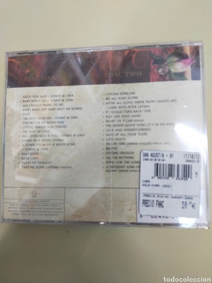 CDs de m&uacute;sica: Cher Gold 2CD set con 38 canciones - Foto 2