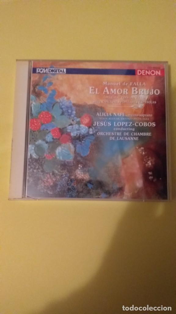 CDs de m&uacute;sica: MANUEL DE FALLA: EL AMOR BRUJO (versi&oacute;n original de 1915) - Foto 1