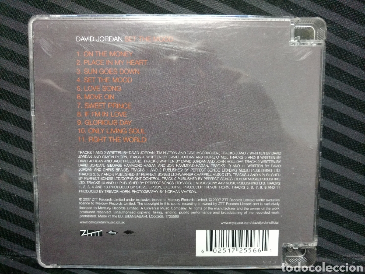 CDs de m&uacute;sica: David Jordan - Set The Mood (CD) - Foto 2