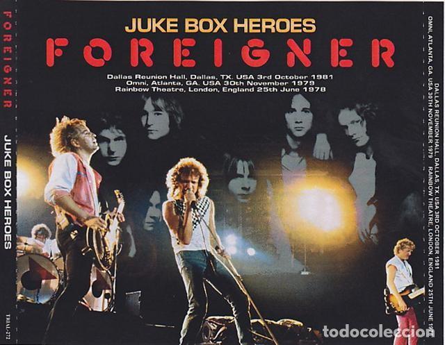 CD de M&uacute;sica: 3 CD's - FOREIGNER - Juke box Heroes - LIVE