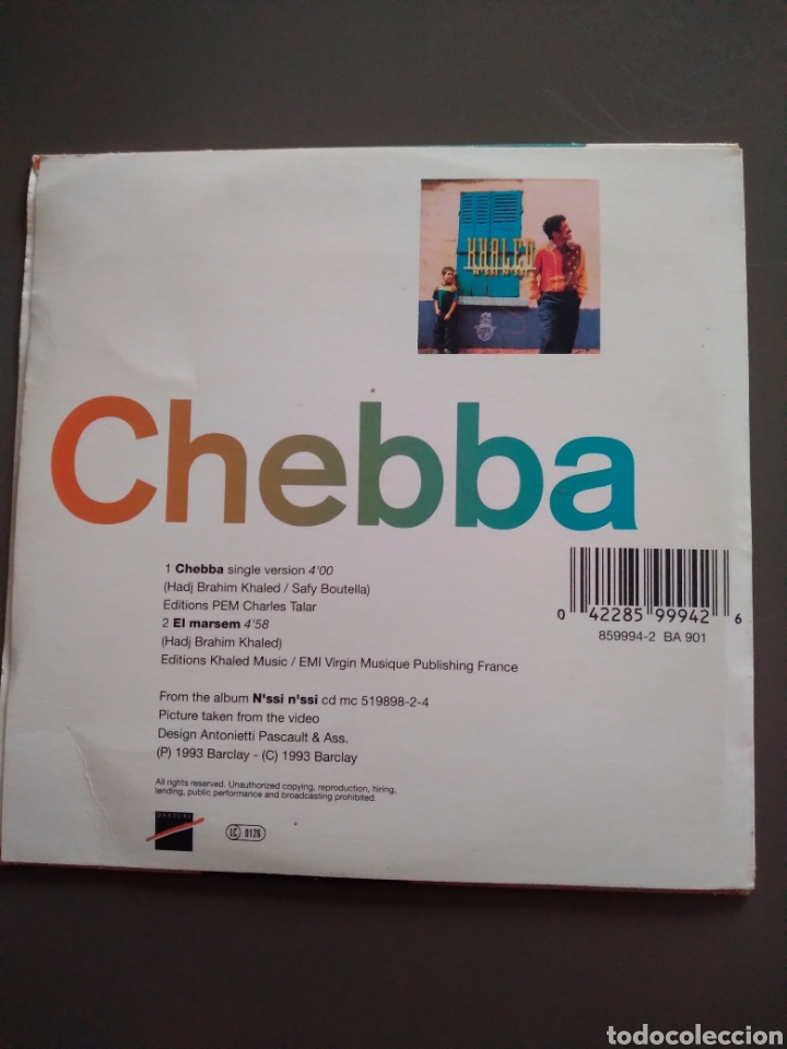 CDs de m&uacute;sica: CD SINGLE-KHALED-CHEBBA- - Foto 2