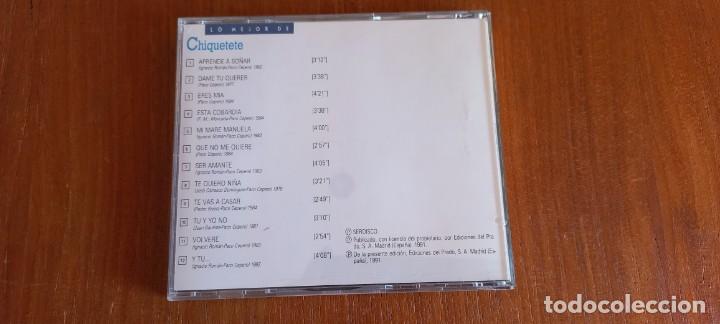 CDs de m&uacute;sica: Chiquetete CD Aprende a so&ntilde;ar +11 Ediciones del Prado 1991 - Foto 2