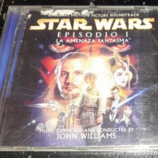 CDs de Música: STAR WARS EPISODIO I LA AMENAZA FANTASMA JOHN WILLIAMS BANDA SONORA. Lote 356056900