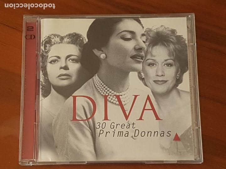 CDs de m&uacute;sica: DIVA - 30 GREAT PRIMA DONNAS - 2 CD TELDEC - Foto 1