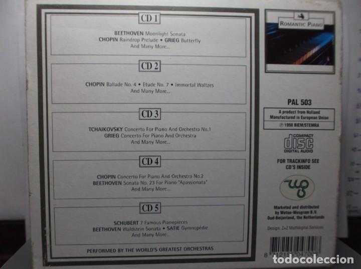 CDs de m&uacute;sica: ROMANTIC PIANO - 5 CD. - Foto 3