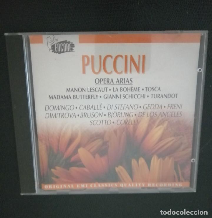 CDs de m&uacute;sica: CD PUCCINI. OPERA ARIAS - Foto 1
