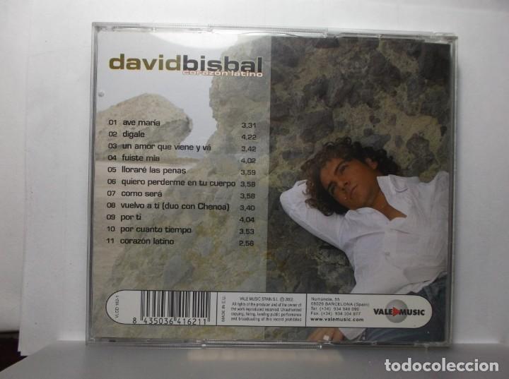 CDs de m&uacute;sica: DAVID BISBAL - CORAZON LATINO - 2002 - Foto 2