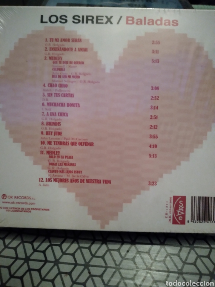CDs de m&uacute;sica: CD PRECINTADO-LOS SIREX-BALADAS- - Foto 2