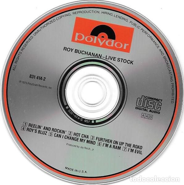 CDs de m&uacute;sica: ROY BUCHANAN - &rdquo;LIVE STOCK&rdquo; - CD 1975 - Foto 3