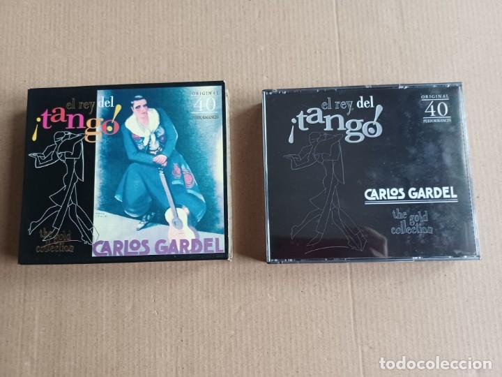 CDs de m&uacute;sica: CARLOS GARDEL - EL REY DEL TANGO DOBLE CD 1998 - Foto 2