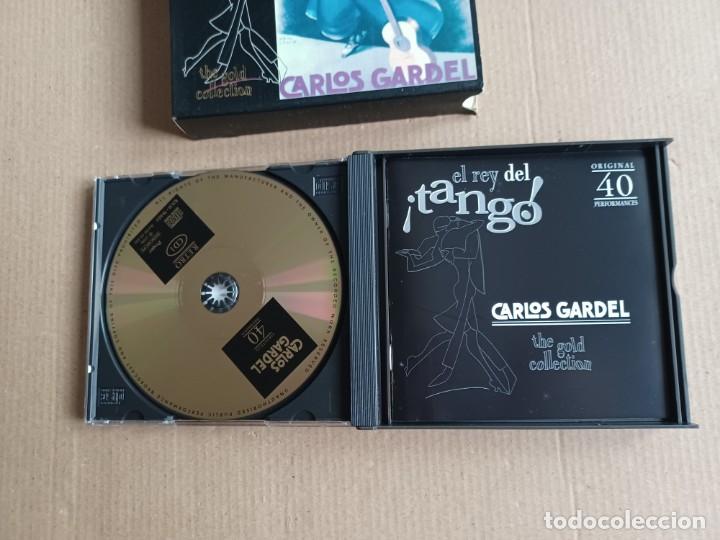 CDs de m&uacute;sica: CARLOS GARDEL - EL REY DEL TANGO DOBLE CD 1998 - Foto 3