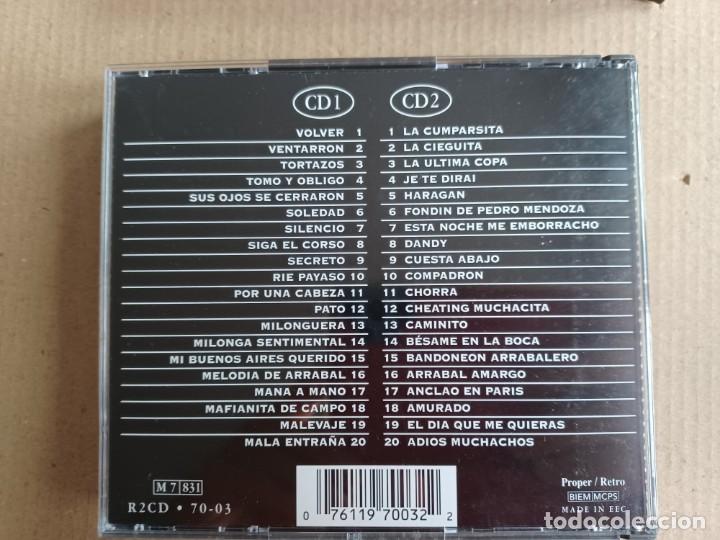 CDs de m&uacute;sica: CARLOS GARDEL - EL REY DEL TANGO DOBLE CD 1998 - Foto 5