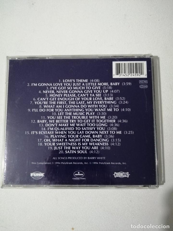 CDs de m&uacute;sica: CD BARRY WHITE. ALL TIME - Foto 2