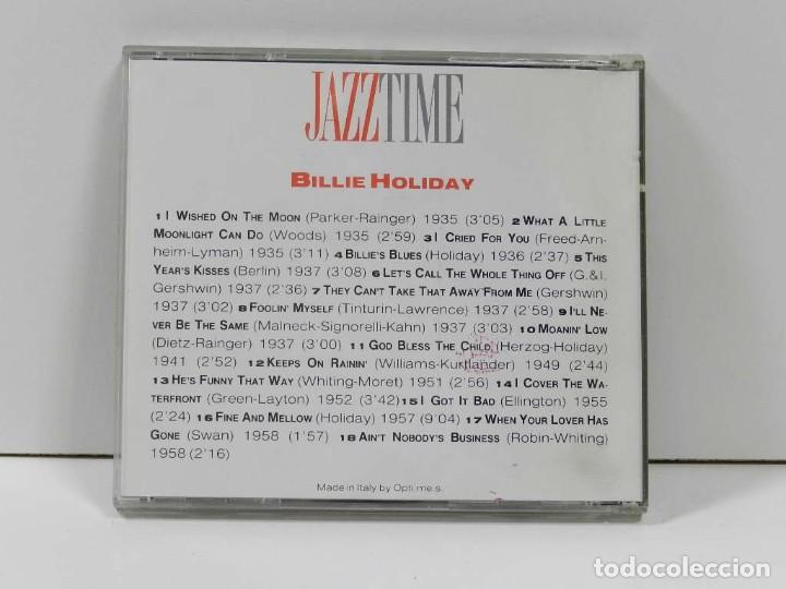 CDs de m&uacute;sica: DISCO CD. Billie Holiday &ndash; Jazz Time. COMPACT DISC. - Foto 2
