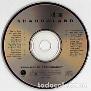 CDs de m&uacute;sica: K. D. LANG - &rdquo; SHADOWLAND &rdquo; - CD 1988 - Foto 3