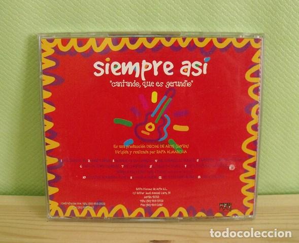 CDs de m&uacute;sica: CD Cantando, que es gerundio - Siempre As&iacute; - Foto 3