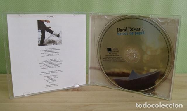 CDs de m&uacute;sica: CD Barcos de papel - David DeMar&iacute;a - Foto 2