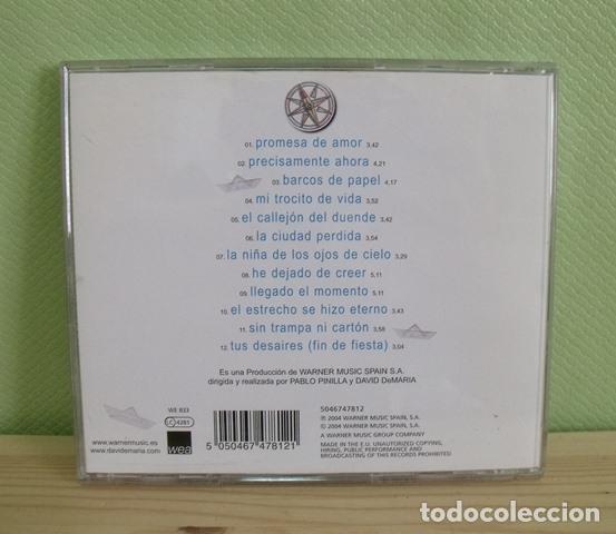 CDs de m&uacute;sica: CD Barcos de papel - David DeMar&iacute;a - Foto 3