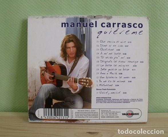 CDs de m&uacute;sica: CD Qui&eacute;reme - Manuel Carrasco - Foto 3