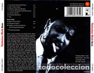 CDs de m&uacute;sica: THELONIUS MONK - &rdquo; MONK &rdquo; - CD 2002 - Foto 2