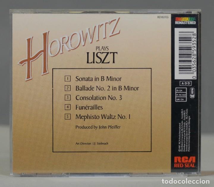 CDs de m&uacute;sica: CD. HOROWITZ PLAYS LISZT - Foto 2