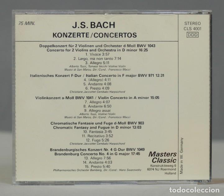 CDs de m&uacute;sica: CD. BACH. CONCERTOS. MACCI - Foto 2