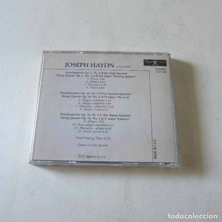 CDs de m&uacute;sica: HAYDN. STRING QUARTETS. OP. 1, 64, 76 - CASPAR DA SALO QUARTET (DDD) CD - Foto 2