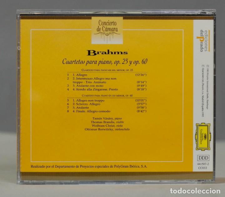 CDs de m&uacute;sica: CD. BRAHMS. OP. 25. OP 60 - Foto 2