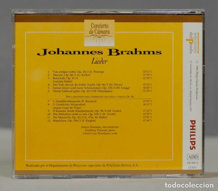 CDs de m&uacute;sica: CD. BRAHMS. LIEDER - Foto 2
