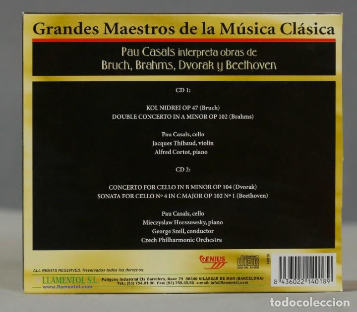 CDs de m&uacute;sica: 2 CD. PAU CASALS INTERPRETA BRUCH BRAHMS BEETHOVEN DVORAK - Foto 2