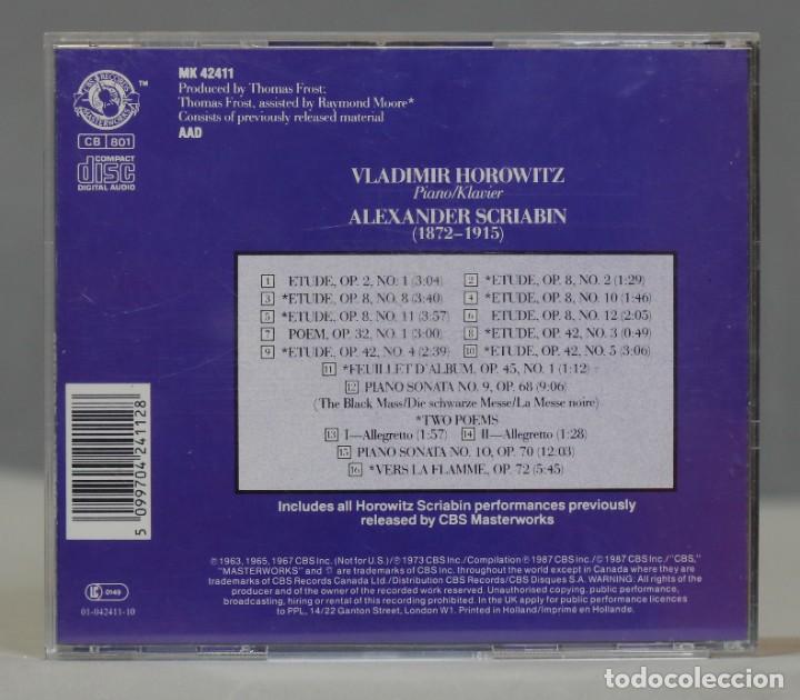 CDs de m&uacute;sica: CD. Vladimir Horowitz &ndash; Scriabin - Foto 2