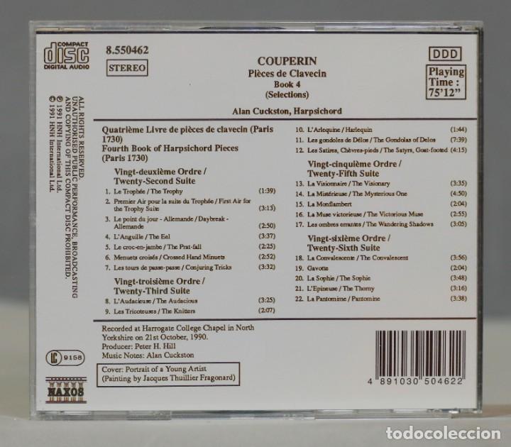 CDs de m&uacute;sica: CD. Couperin - Alan Cuckston &ndash; Pi&egrave;ces De Clavecin, Book 4 (Selections) - Foto 2