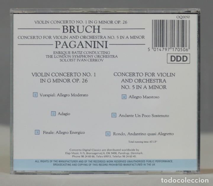 CDs de m&uacute;sica: CD. Cerkov &ndash; Violin Concerto. PAGANINI. BRUCH - Foto 2