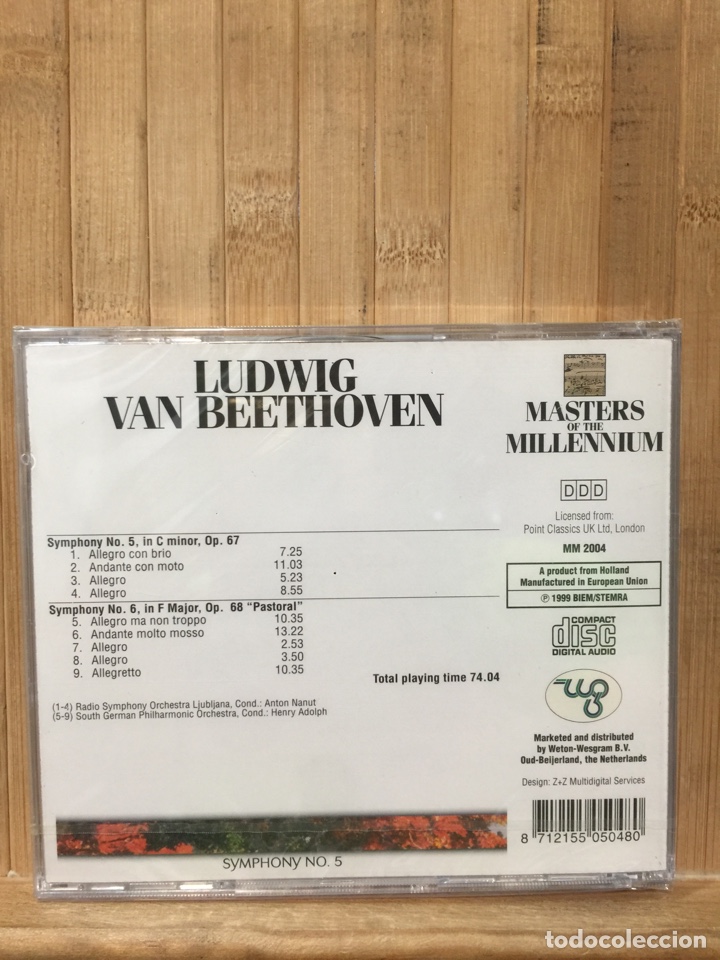 CDs de m&uacute;sica: Ludwing Van Beethoven ( Symphony NO. 5 ) CD - Precintado - - Foto 2