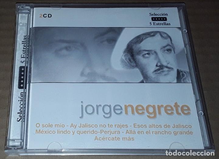 CDs de m&uacute;sica: 2 CD - JORGE NEGRETE - SELECCI&Oacute;N 5 ESTRELLAS - Foto 1