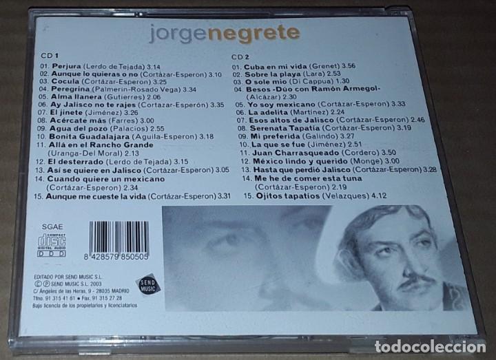 CDs de m&uacute;sica: 2 CD - JORGE NEGRETE - SELECCI&Oacute;N 5 ESTRELLAS - Foto 2