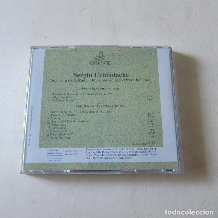 CDs de m&uacute;sica: SCHUBERT. TCHAIKOVSKI - SERGIU CELIBIDACHE (RETE 2) CD - Foto 2