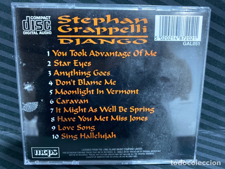 CDs de m&uacute;sica: Stephane Grappelli - Django (CD) - Foto 2