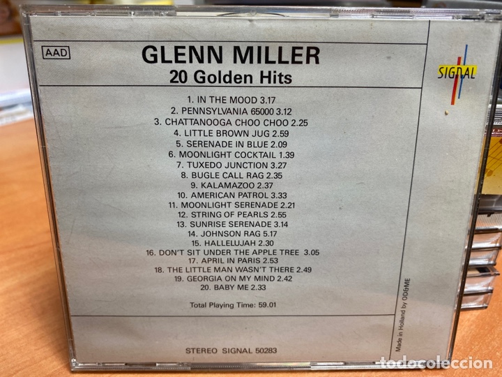 CDs de m&uacute;sica: Glenn Miller - 20 Golden Hits (CD, Comp) - Foto 2