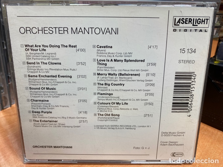 CDs de m&uacute;sica: Mantovani Orchestra - Mantovani (CD, Comp) - Foto 2
