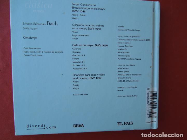 CDs de m&uacute;sica: BACH - CONCIERTOS - CAFE ZIMMERMANN - CD +LIBRETO - BBVA - Foto 2