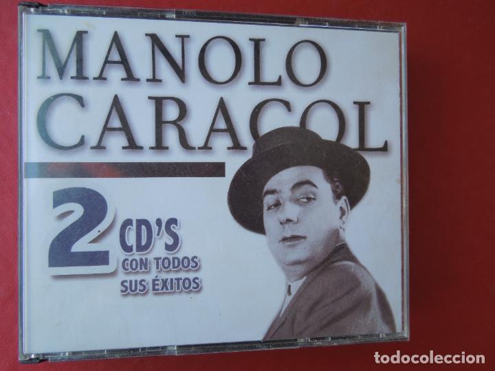 CDs de m&uacute;sica: MANOLO CARACOL - 2 CD,S CON TODOS SUS EXITOS - Foto 1