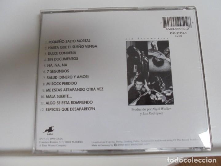 CDs de m&uacute;sica: LOS RODRIGUEZ. SIN DOCUMENTOS. COMPACTO CON 12 CANCIONES. - Foto 2